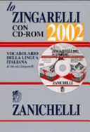 Copertina  Lo Zingarelli 2002 : con CD ROM : vocabolario della lingua italiana