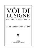 Copertina  Vòi di lùsigne = occhi di lucciola