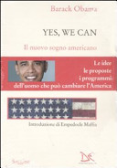 Copertina  Yes, we can : il nuovo sogno americano