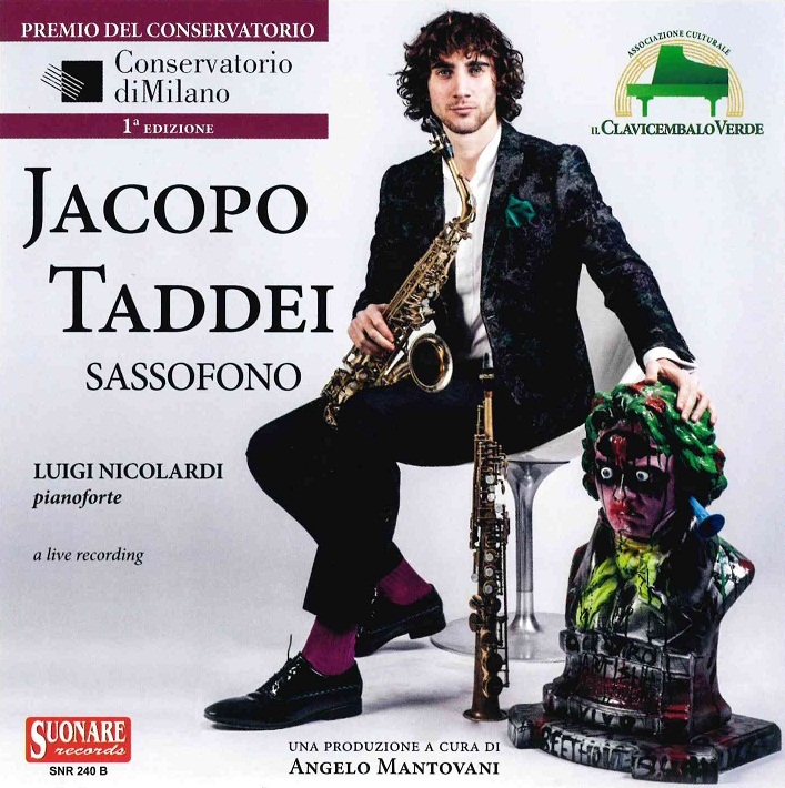 Copertina  Jacopo Taddei, sassofono ; Luigi Nicolardi, pianoforte : a live recording [Audioregistrazione]