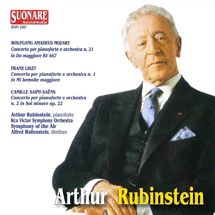 Copertina  Arthur Rubinstein