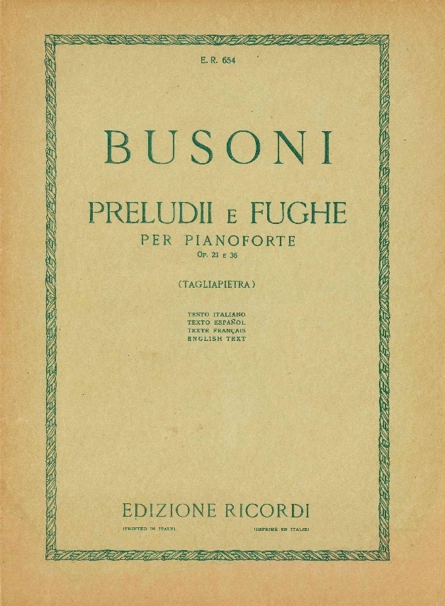 Copertina  Preludii e fughe per pianoforte, op. 21 e 36