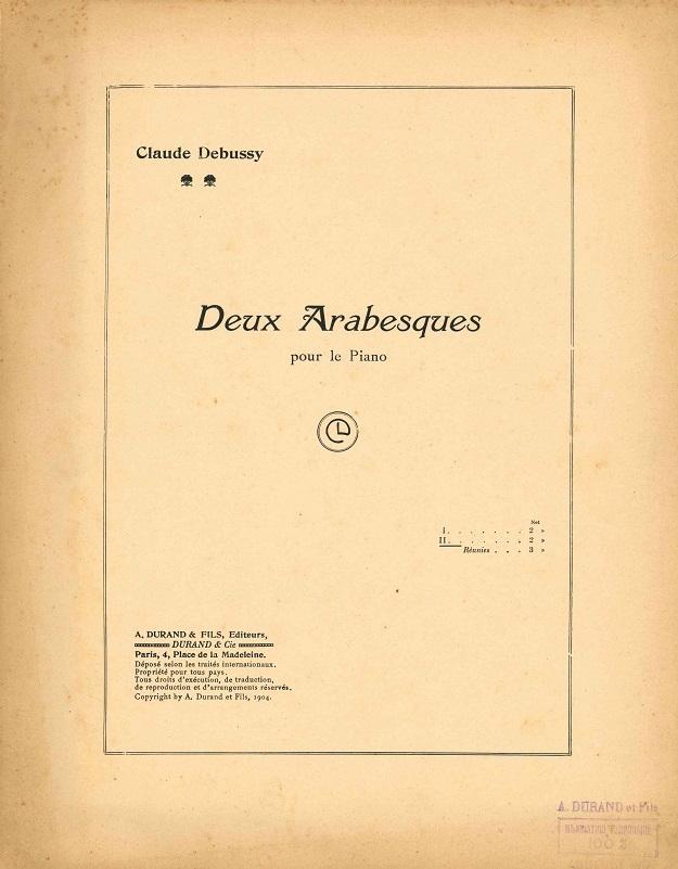 Copertina  2eme Arabesque
