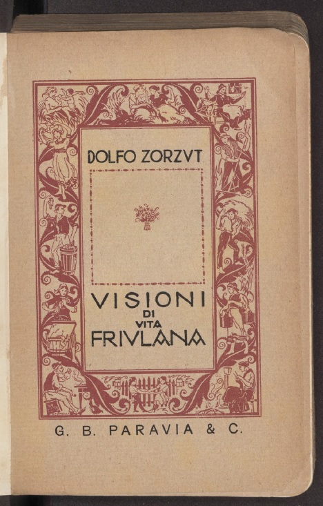 Copertina  Visioni di vita friulana