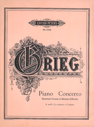 Copertina  Piano Concerto : A moll = La mineur = A minor : shortened version of medium difficulty