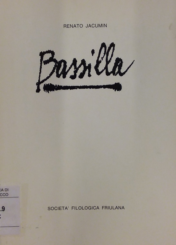 Copertina  Bassilla