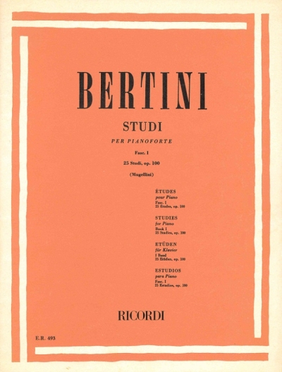 Copertina  25 studi, op. 100