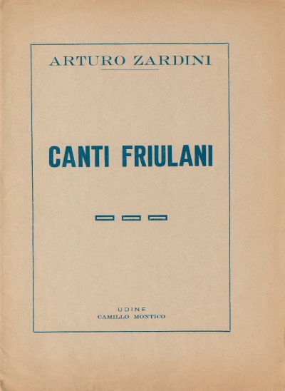 Copertina  Canti friulani [Partitura ristretta]