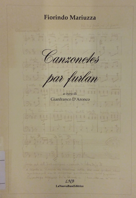 Copertina  Canzonetes par furlan