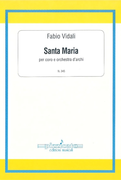 Copertina  Santa Maria : per coro e orchestra d'archi [Partitura e parti]