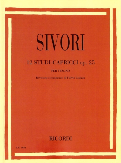Copertina  12 studi-capricci op. 25 per violino [Partitura]