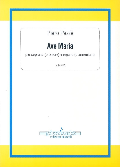 Copertina  Ave Maria : per soprano (o tenore) e organo (o armonium) [Partitura]