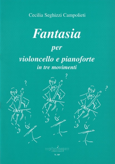Copertina  Fantasia : per violoncello e pianoforte in tre movimenti [Partitura e parte]