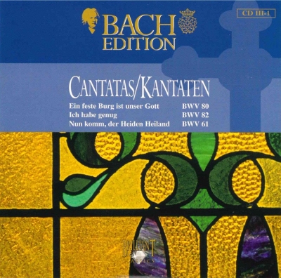 Copertina  Cantatas = Kantaten : BWV 80, 82 & 61 [Audioregistrazione]