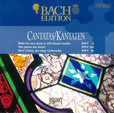 Copertina  Cantatas = Kantaten : BWV 6, 163 & 96 [Audioregistrazione]