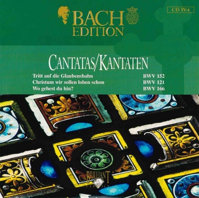 Copertina  Cantatas = Kantaten : BWV 152, 121 & 166 [Audioregistrazione]